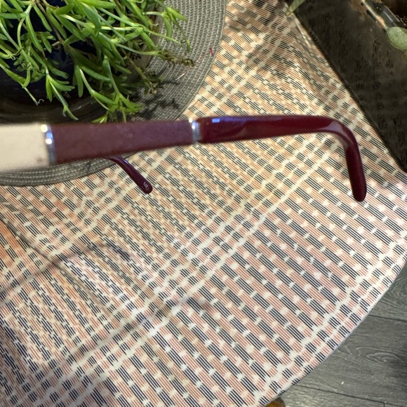 Nadya Toto Italian frames, burgundy cream, gold accents, and brown and cream, - Picture 5 of 10